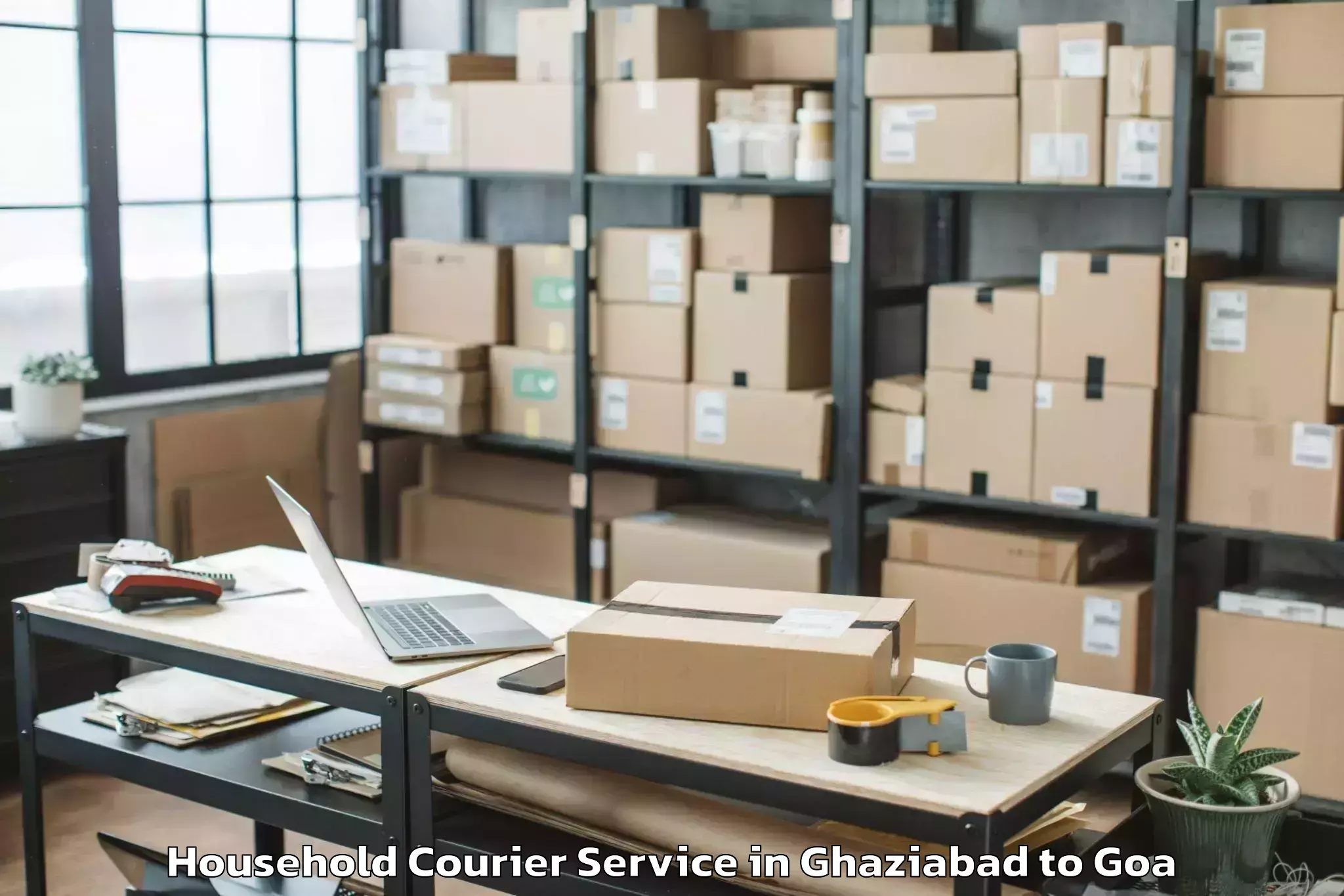 Trusted Ghaziabad to Ponda Household Courier